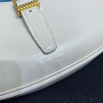 Yves Saint Laurent Le Fermoir Hobo Bag White