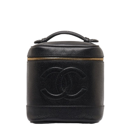 Chanel Coco Vanity Bag  Pouch A01998 Black Caviar S  Chanel