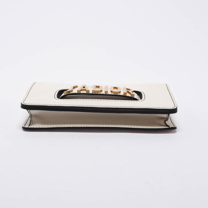 Dior White Calfskin Medium J'Adior Chain Flap Bag
