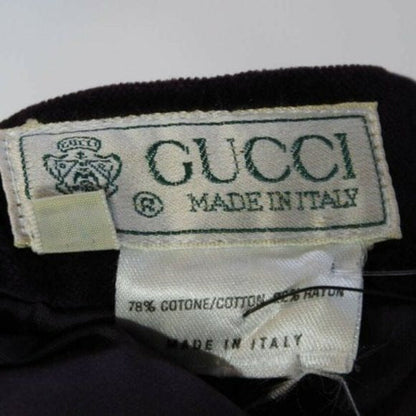 Early Vintage Gucci Purple Velvet Pencil Skirt