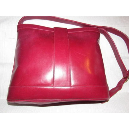 Gucci Vintage Pursesdesigner Purses Reddish Burgundy Leather Satchel