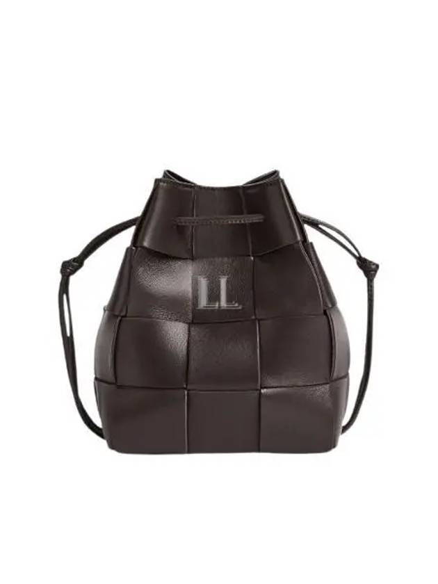 Luxury Bottega Veneta Intrecciato Cassette Small Bucket Bag Fondente