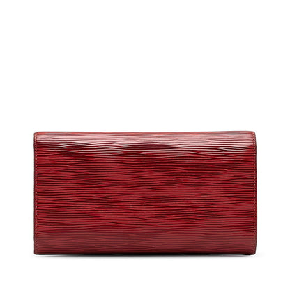 Louis Vuitton Epic Port-Trezor International Long Wallet M63387 Castilian Red Leather  Louis Vuitton