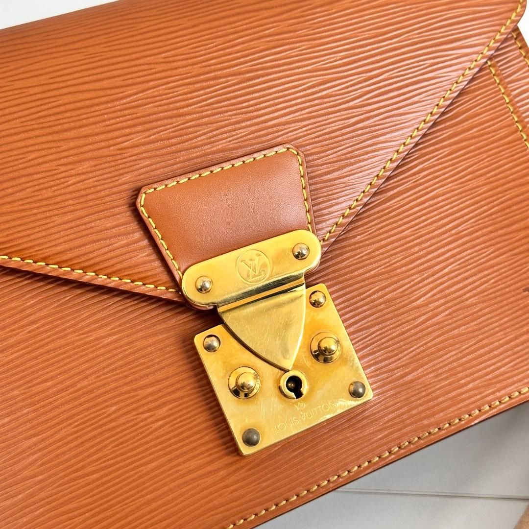 Louis Vuitton Epi Leather Sellier Dragonne Vintage - Brown Clutches, Handbags MR2104202547222A