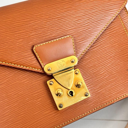 Louis Vuitton Epi Leather Sellier Dragonne Vintage - Brown Clutches, Handbags MR2104202547222A