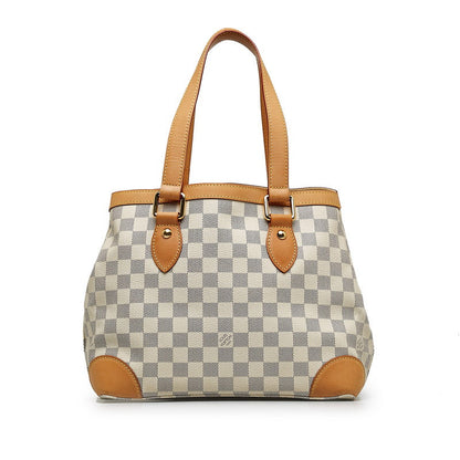 Louis Vuitton Damière Azur Hamsteed PM Handbag N51207 White PVC Leather  Louis Vuitton