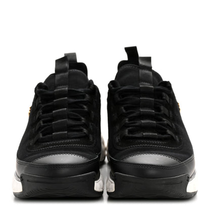 Velvet Calfskin Mixed Fibers CC Sneakers 38 Black