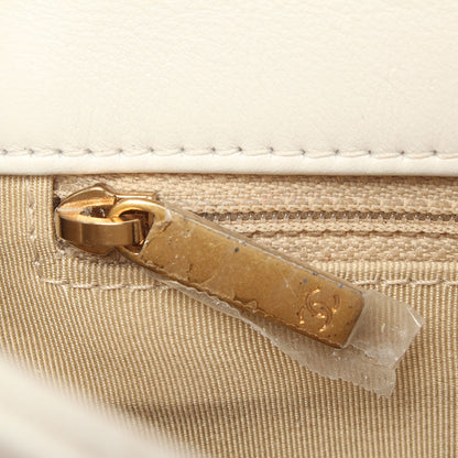 Chanel Quilted Leather Enchained Flap Bag Leather Shoulder Bag in Excellent condition