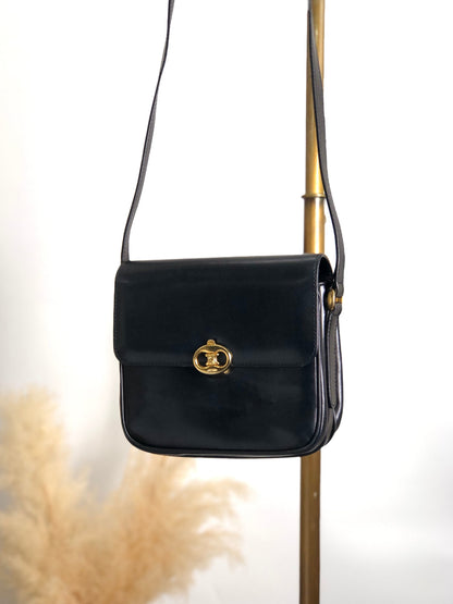CELINE  Crossbody Shoulder bag Black Vintage p2ahhd