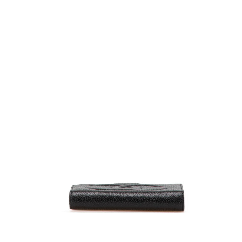 Chanel Coco Mark Caviar Skin Wallet