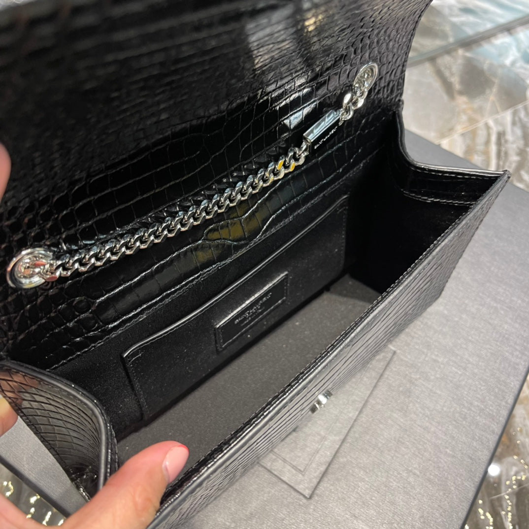 Yves Saint Laurent Kata Medium Chain Bag Black