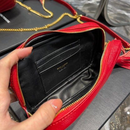 Yves Saint Laurent Lou Mini Bag Red