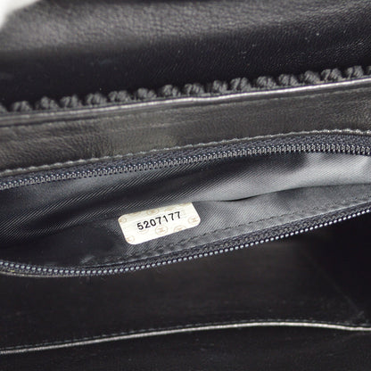 Chanel Black Canvas Braid HandBag