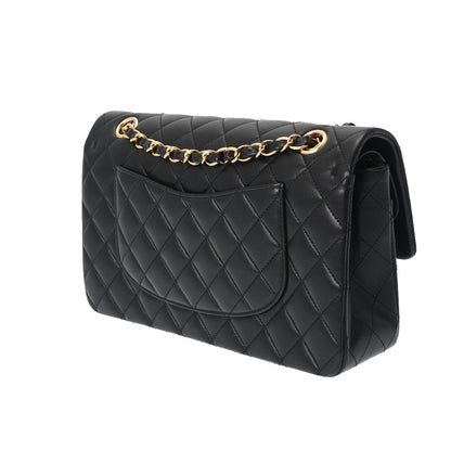 CHANEL Chanel Mattress W Flap Chain Shelter 25cm Black Gold Tools A01112 Lady Ramskin Shelter Bag Unused