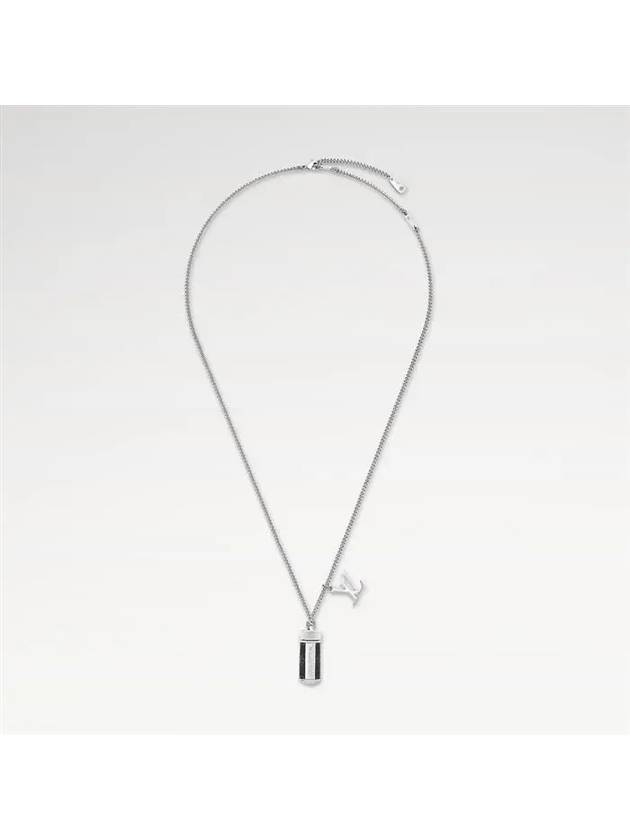 Louis Vuitton Monogram Eclipse Charm Necklace M63641