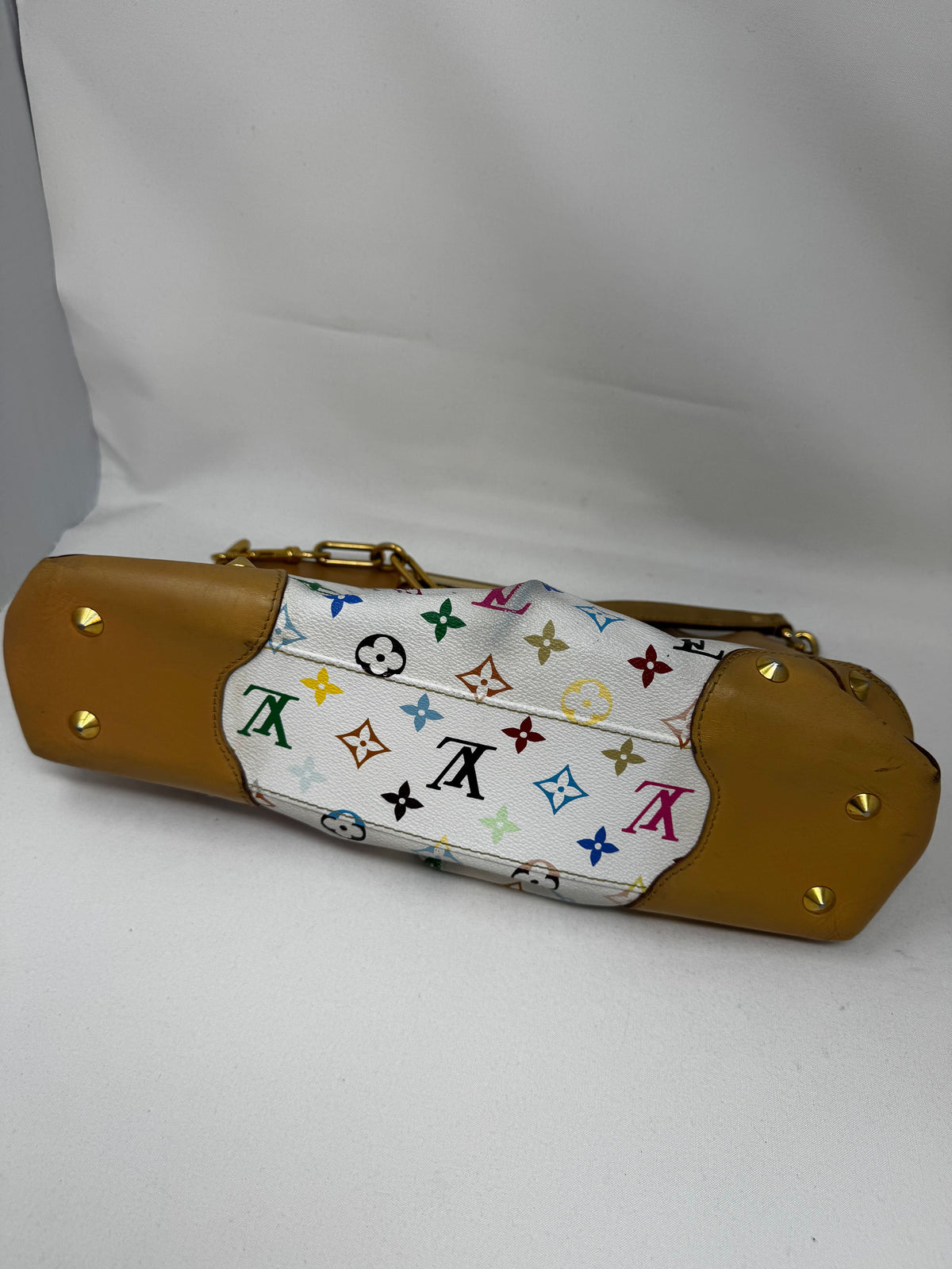 LOUIS VUITTON Monogram Multicolor Judy MM White B20-67