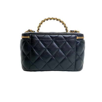 CHANEL VANITY WITH CHAIN TOP HANDLE