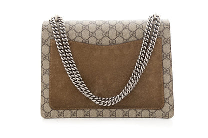 Gucci Dionysus Beige & Ebony GG Monogram Medium Handbag
