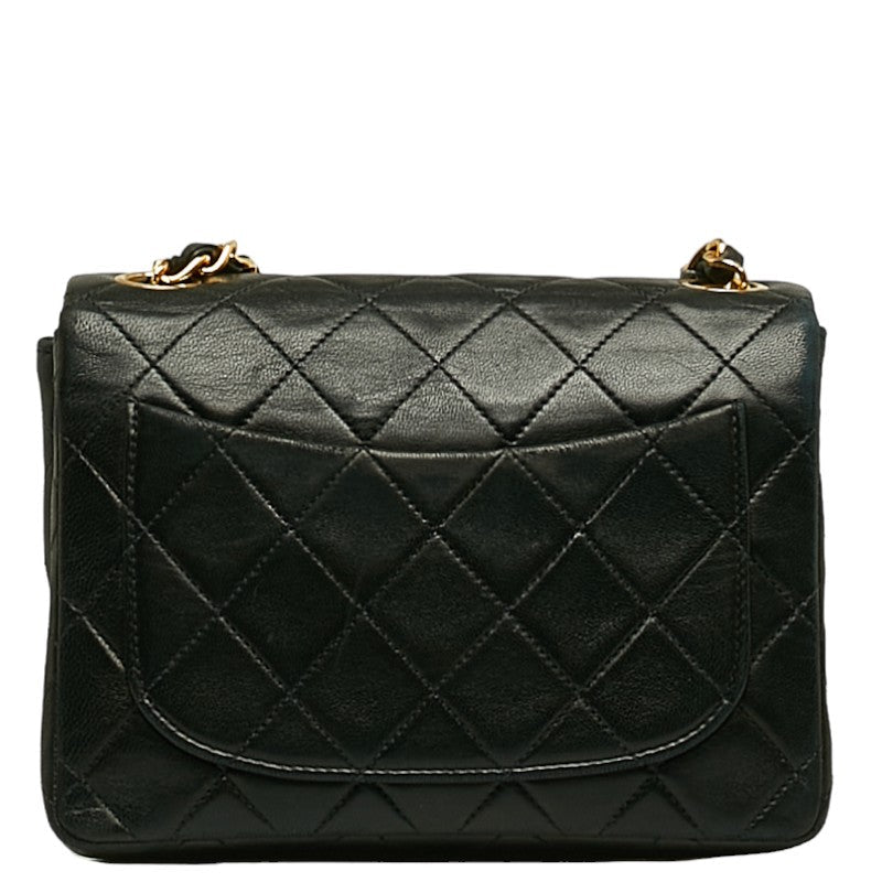 Chanel Mini Mattress Cocomark Gold  houlder Bag Black   CHANEL