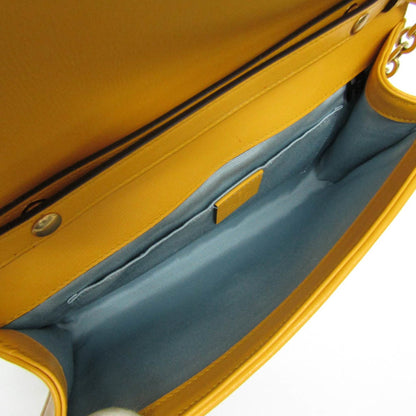 Gucci Mors Yellow Leather Shoulder Bag
