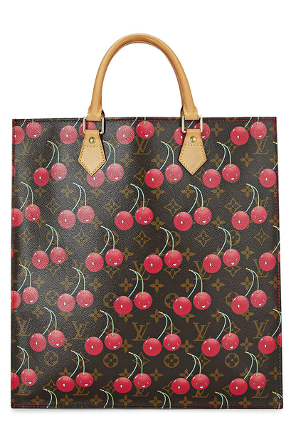 Louis Vuitton,  Takashi Murakami x Louis Vuitton Monogram Cerises Sac Plat, Brown