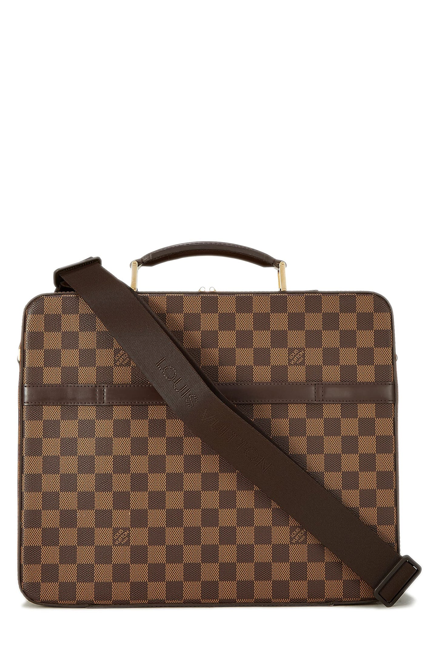 Louis Vuitton,  Damier Ebene Porte Ordinateur Sabana, Brown