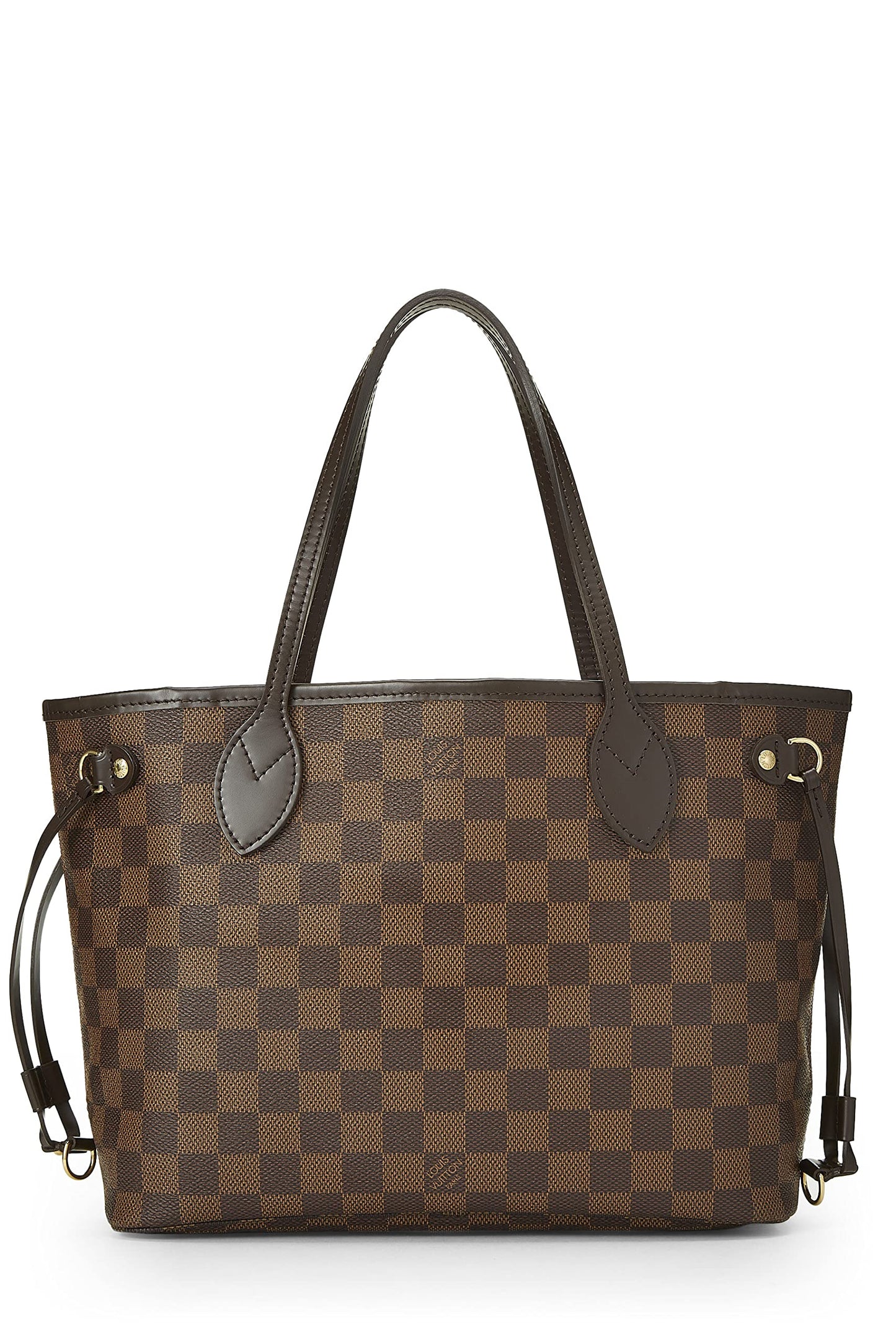 Louis Vuitton,  Damier Ebene Neverfull PM, Brown