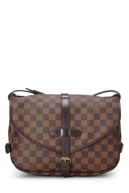Louis Vuitton,  Damier Ebene Saumur 30, Brown