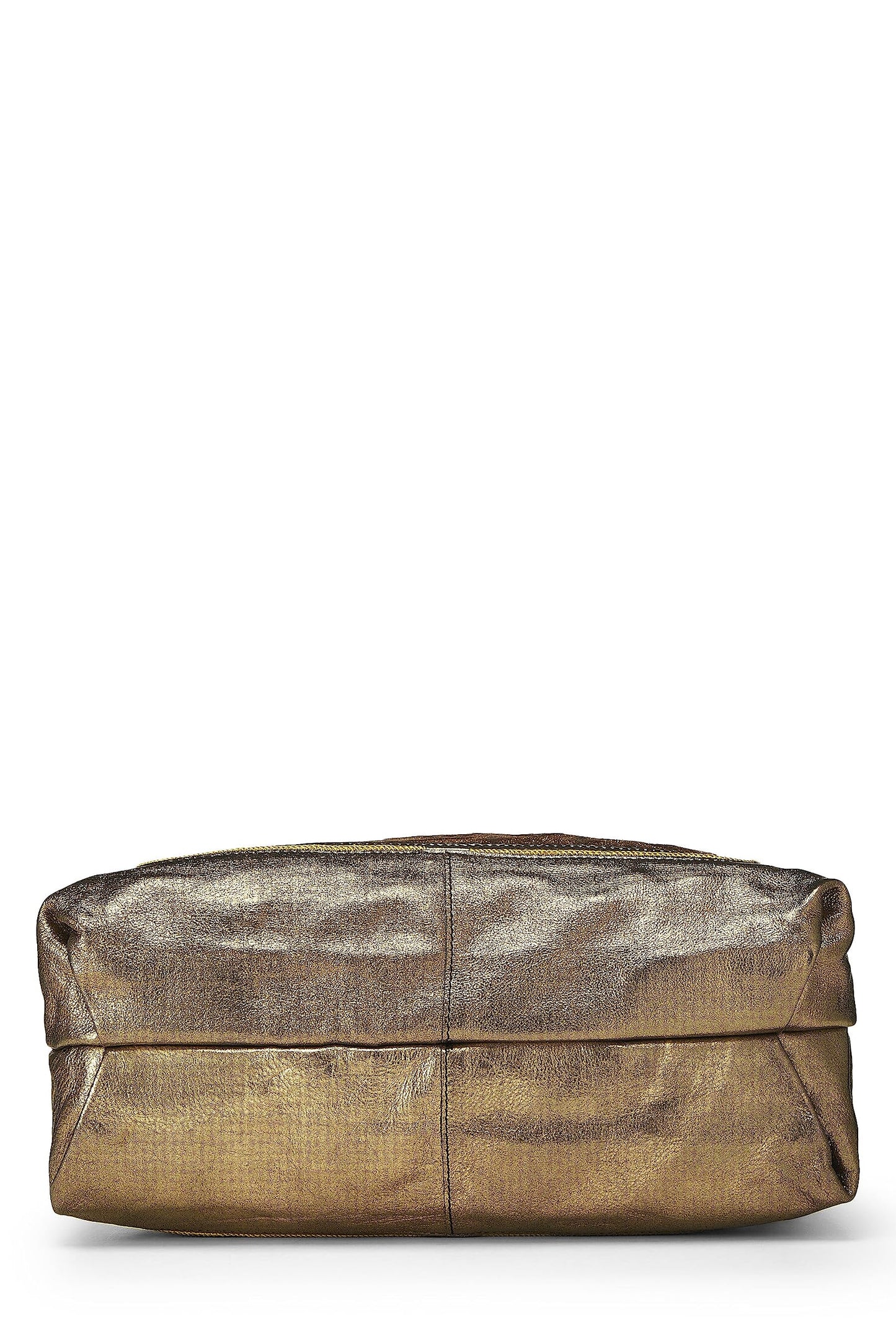 Louis Vuitton,  Gold Leather & Monogram Canvas Sunbird Tote, Gold