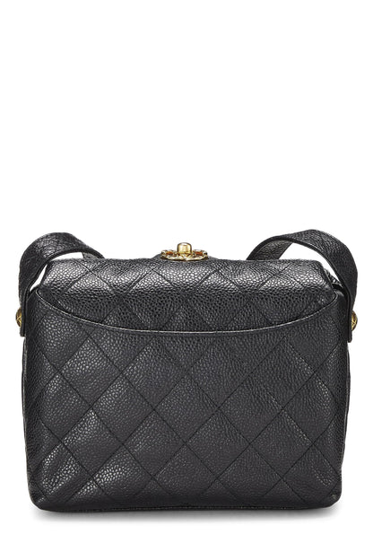 Chanel,  Black Caviar Shoulder Bag, Black