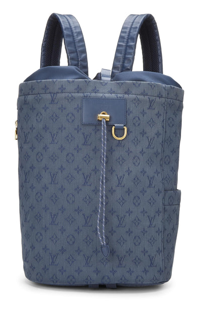 Louis Vuitton,  Blue Monogram Denim Chalk Backpack, Blue