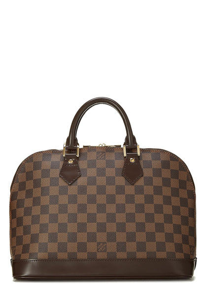 Louis Vuitton,  Damier Ebene Alma PM, Brown