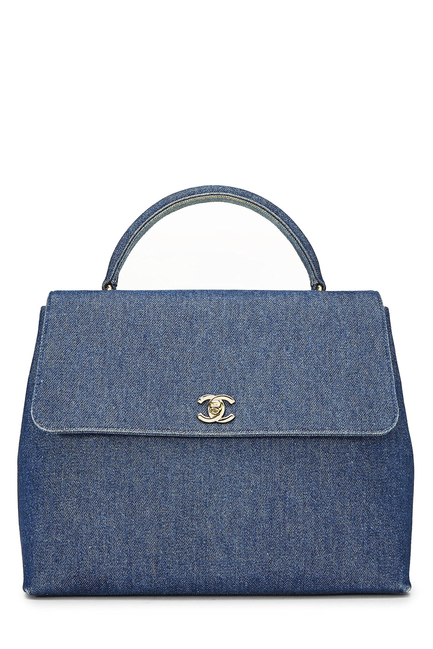 Chanel,  Blue Denim Kelly, Blue