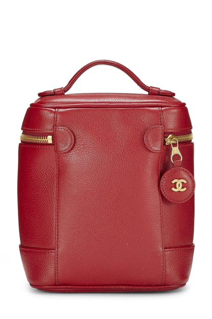 Chanel,  Red Caviar Timeless Vanity, Red