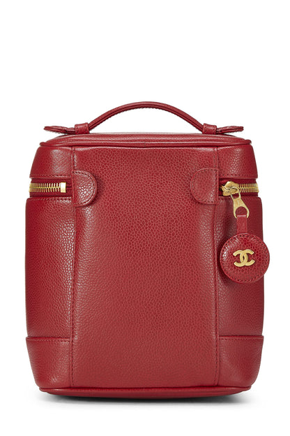 Chanel,  Red Caviar Timeless Vanity, Red