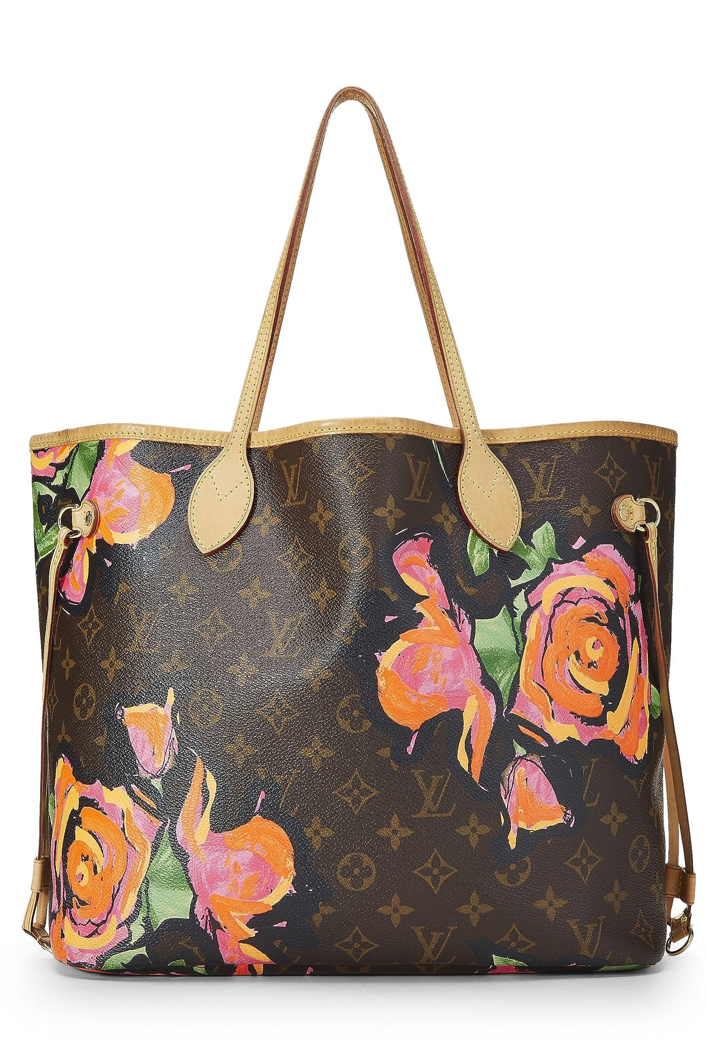 Louis Vuitton,  Stephen Sprouse x Louis Vuitton Monogram Canvas Roses Neverfull MM, Brown
