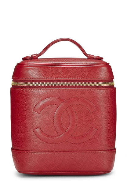 Chanel,  Red Caviar Timeless Vanity, Red