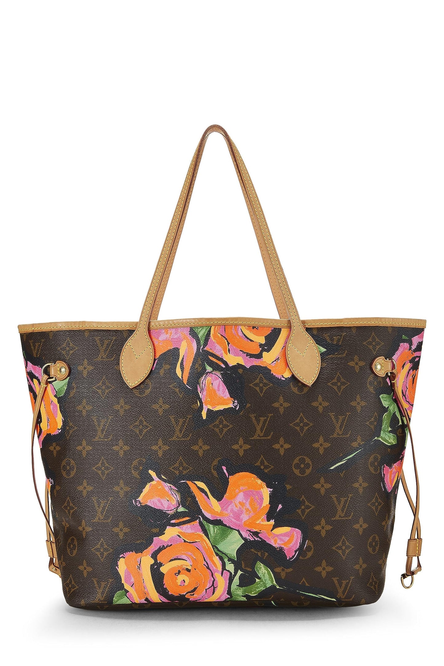 Louis Vuitton,  Stephen Sprouse x Louis Vuitton Monogram Canvas Roses Neverfull MM, Brown