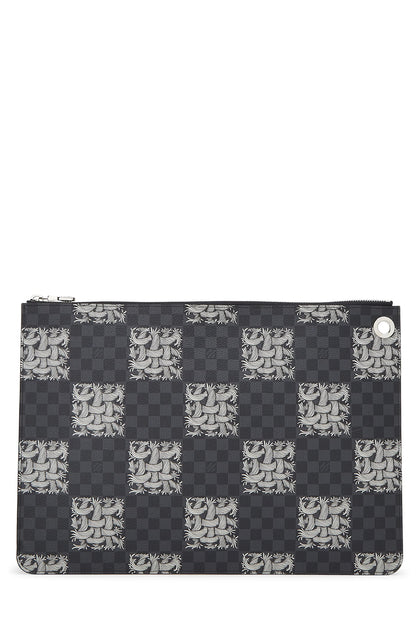 Louis Vuitton,  Christopher Nemeth x Louis Vuitton Damier Graphite Pochette Jour GM, Black