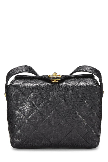 Chanel,  Black Caviar Shoulder Bag, Black