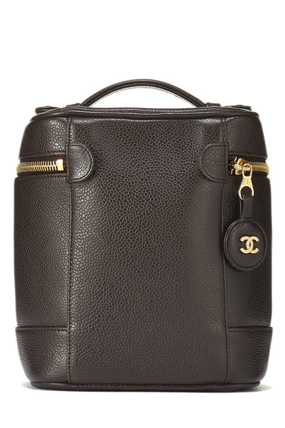 Chanel,  Brown Caviar Vanity, Brown