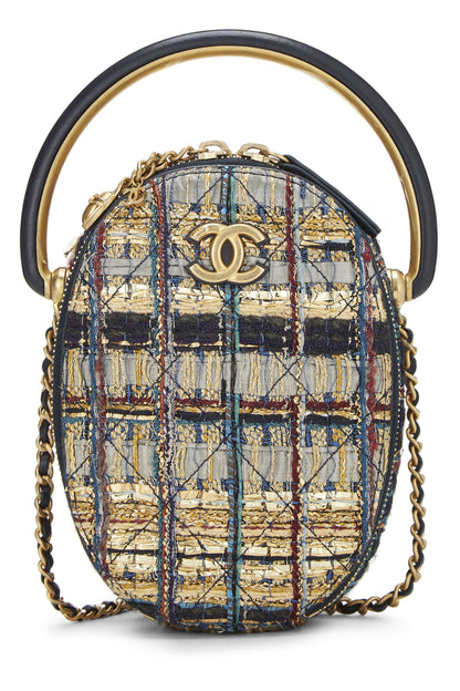 Chanel,  Paris-Egypt Metallic Gold Tweed Oval Bag, Multi