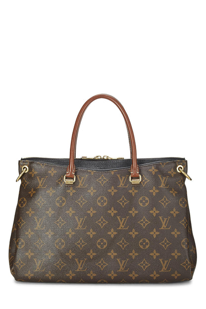 Louis Vuitton,  Black Monogram Canvas Pallas, Black