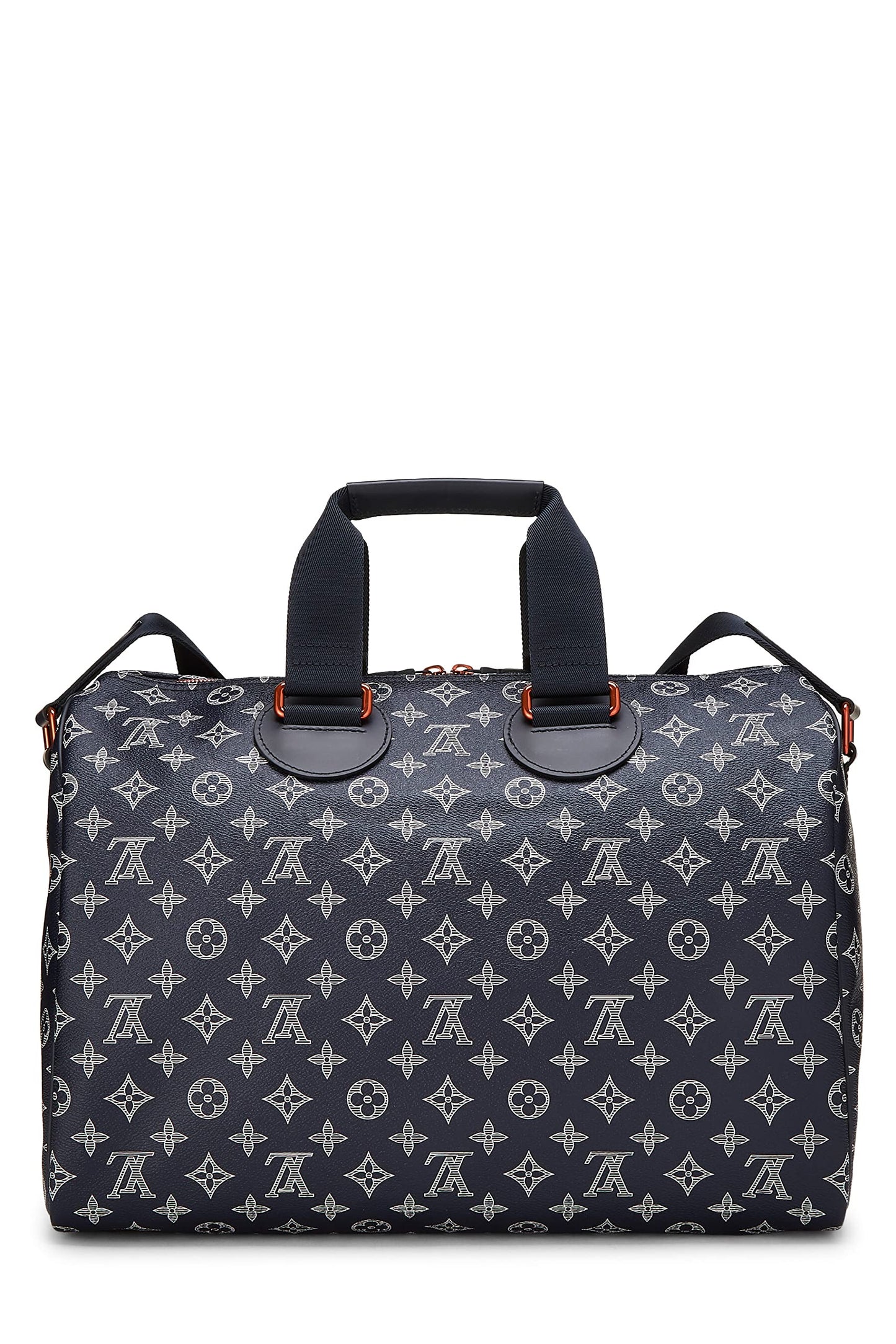 Louis Vuitton,  Monogram Upside Down Ink Speedy Bandouliere 40, Navy
