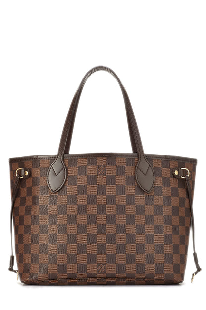Louis Vuitton,  Damier Ebene Neverfull PM, Brown