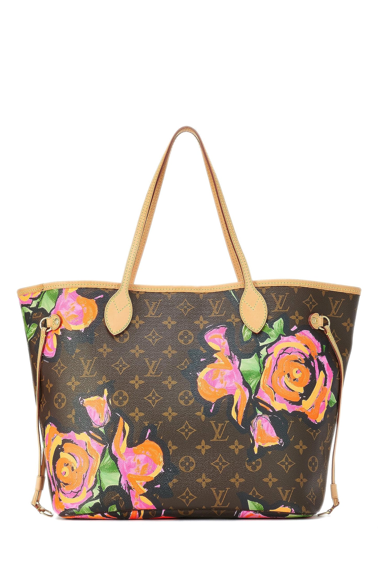 Louis Vuitton,  Stephen Sprouse x Louis Vuitton Monogram Canvas Roses Neverfull MM, Brown