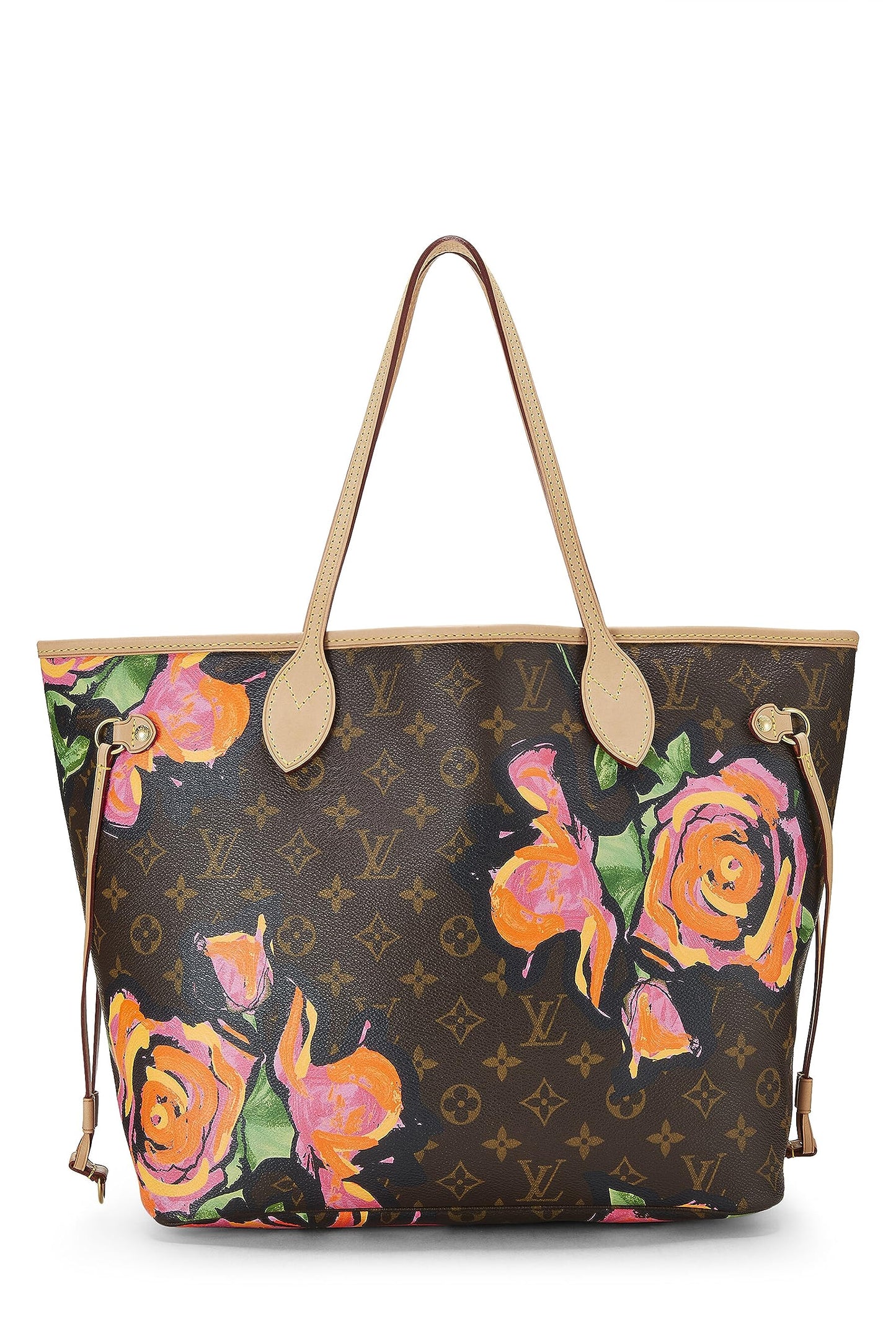 Louis Vuitton,  Stephen Sprouse x Louis Vuitton Monogram Canvas Roses Neverfull MM, Brown