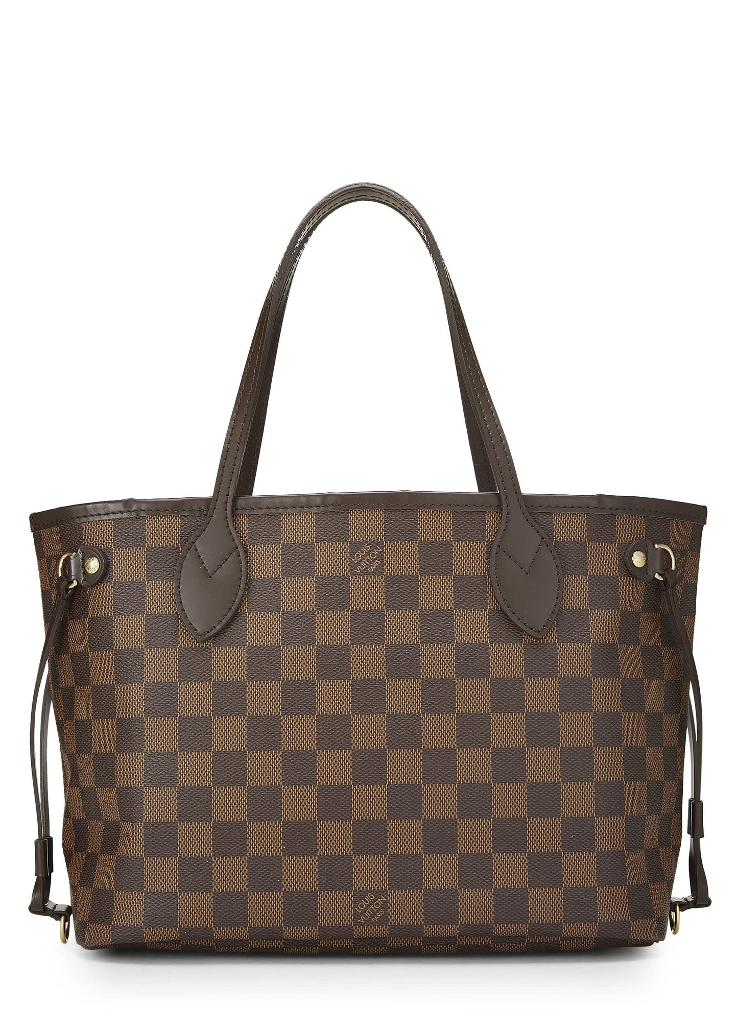 Louis Vuitton,  Damier Ebene Neverfull PM, Brown
