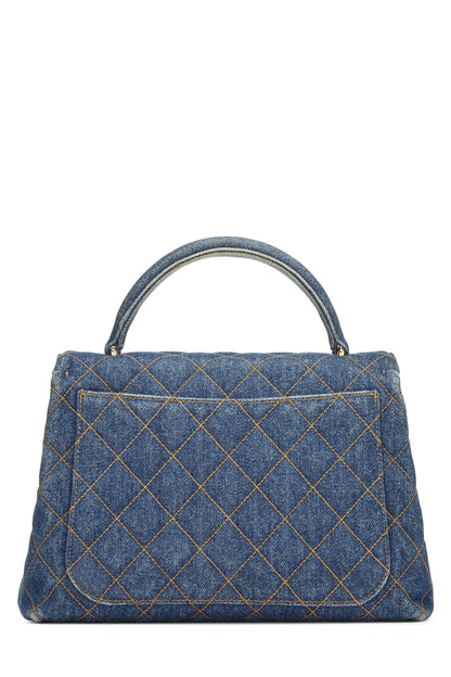 Chanel,  Blue Denim Kelly Small, Blue