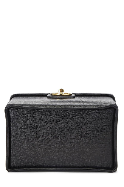 Chanel,  Black Caviar Circle 'CC' Vanity Large, Black